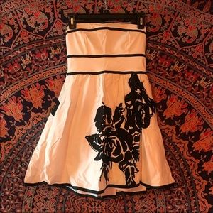 Girl’s White and Black Dress